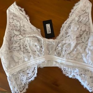 Cosabella white bralette NWT size M